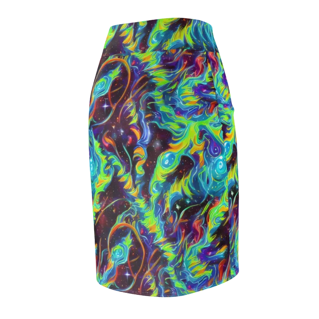 Nova Ribbons on Pencil Skirt — Back Side