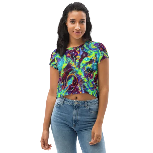 Nova Ribbons on a Crop Tee