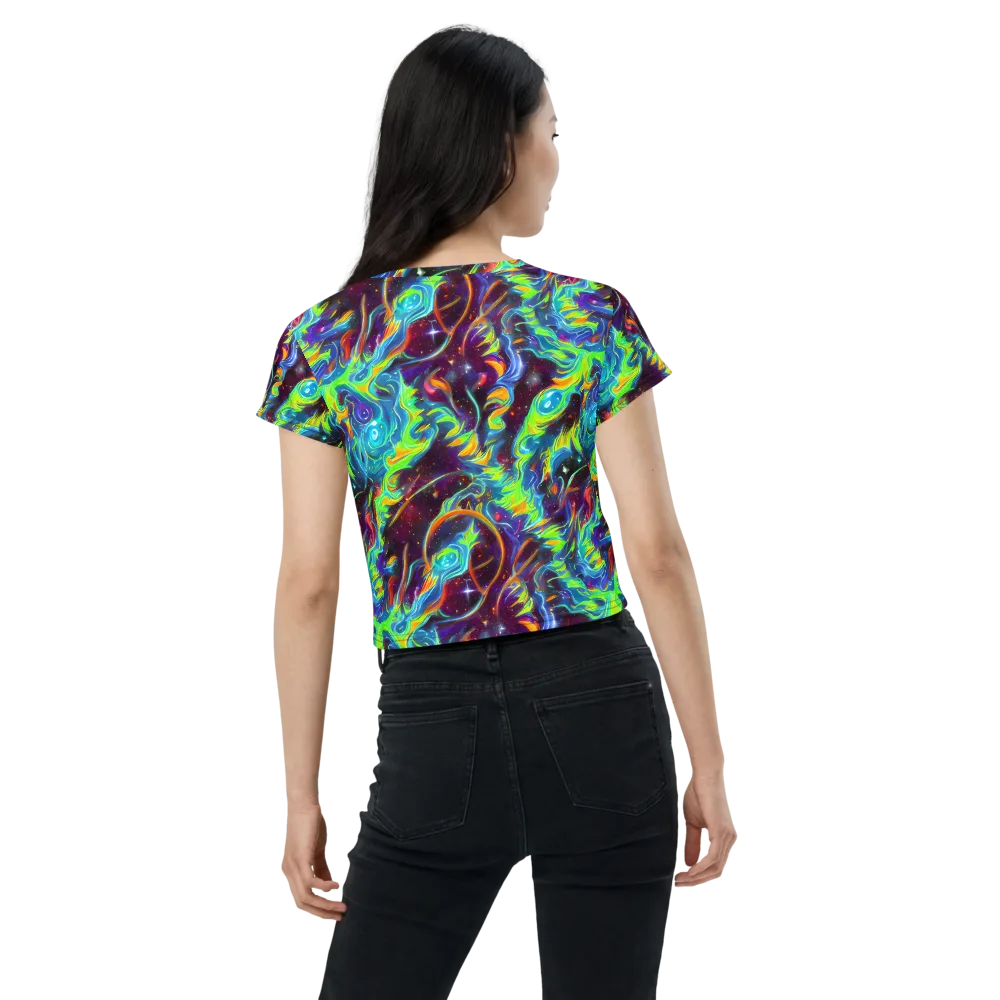 Nova Ribbons on Crop Tee — Back