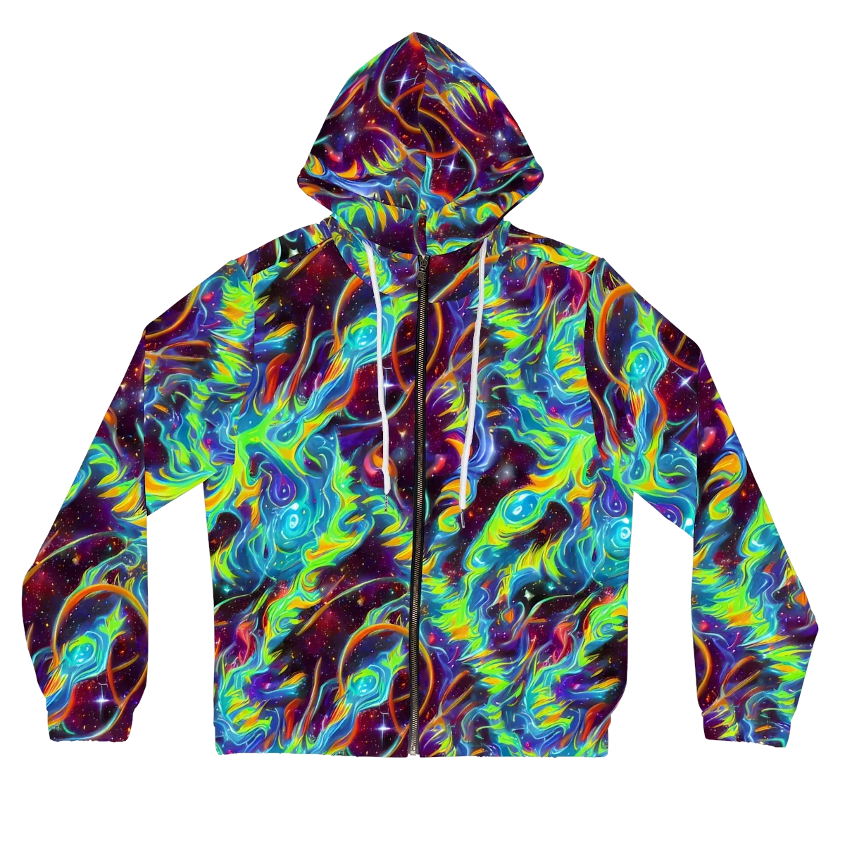 Nova Ribbons on Women's Full-Zip Hoodie — Front