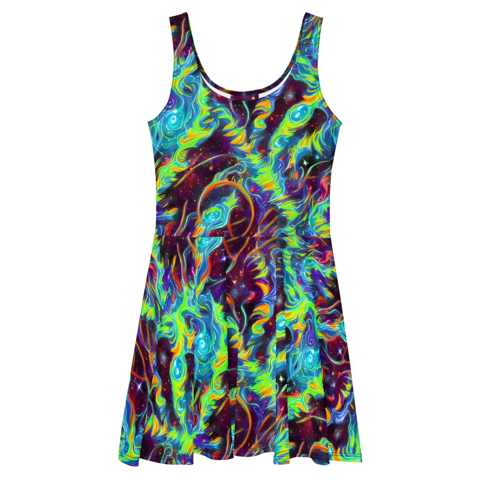 Nova Ribbons on Skater Dress — Front