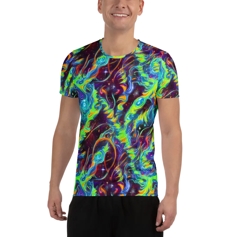 Nova Ribbons on Men's Athletic T-Shirt — Front
