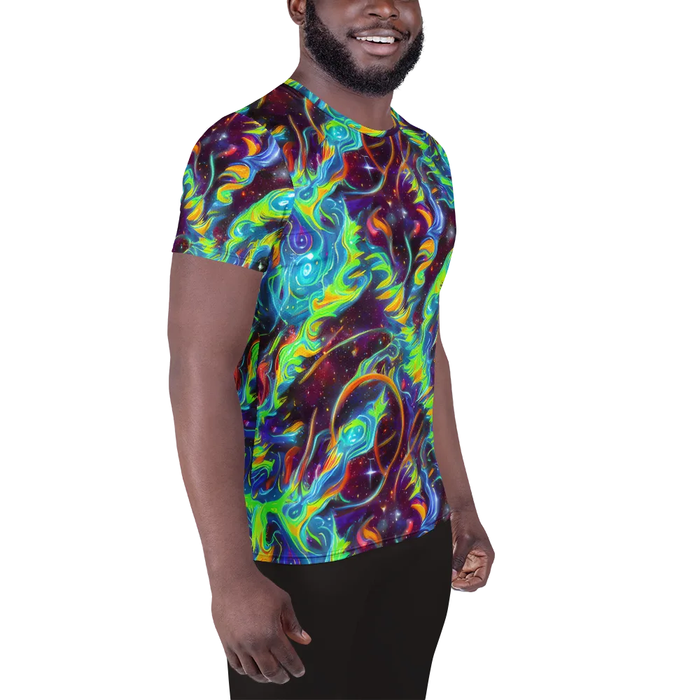 Nova Ribbons on Men's Athletic T-Shirt — Right