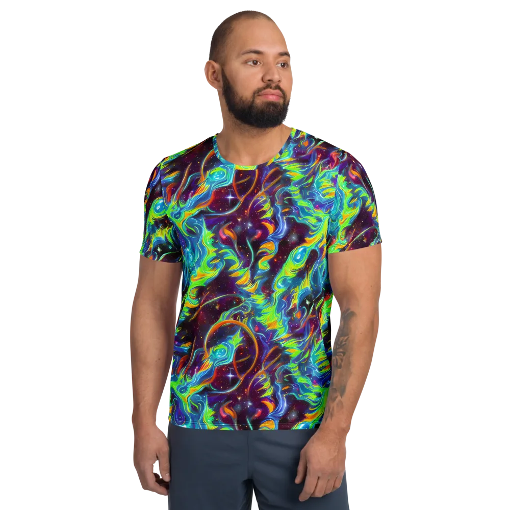 Nova Ribbons on Men's Athletic T-Shirt — Front