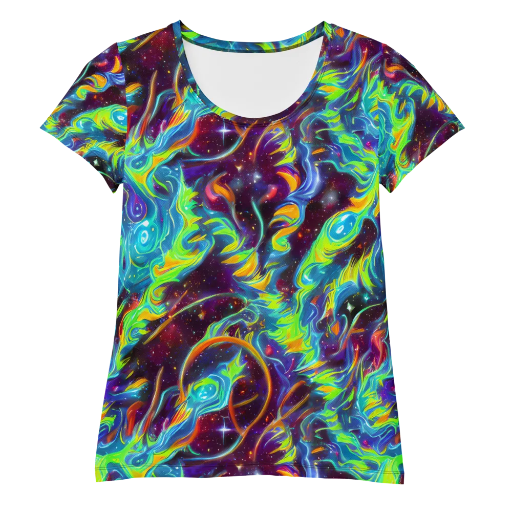 Nova Ribbons on Women's Athletic T-Shirt — Front