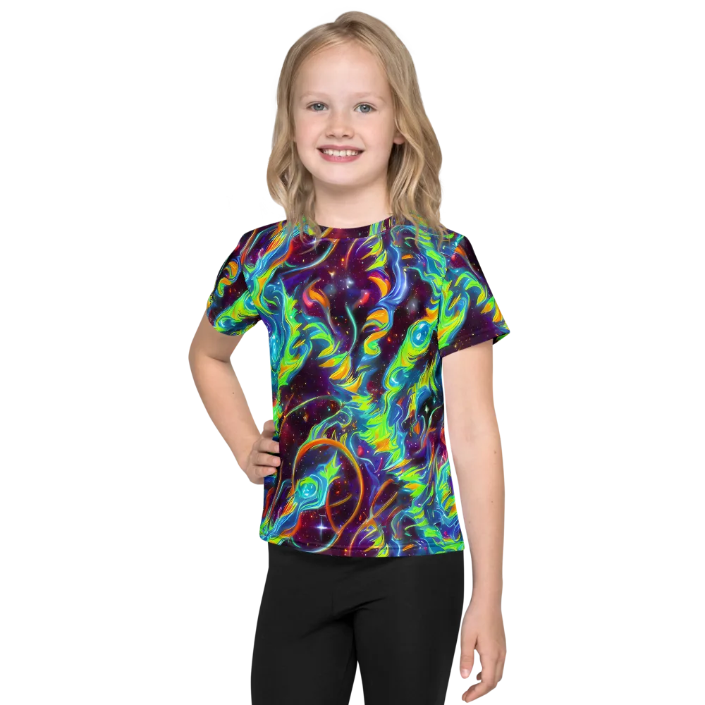 Nova Ribbons on Kids Crew Neck T-Shirt — Front