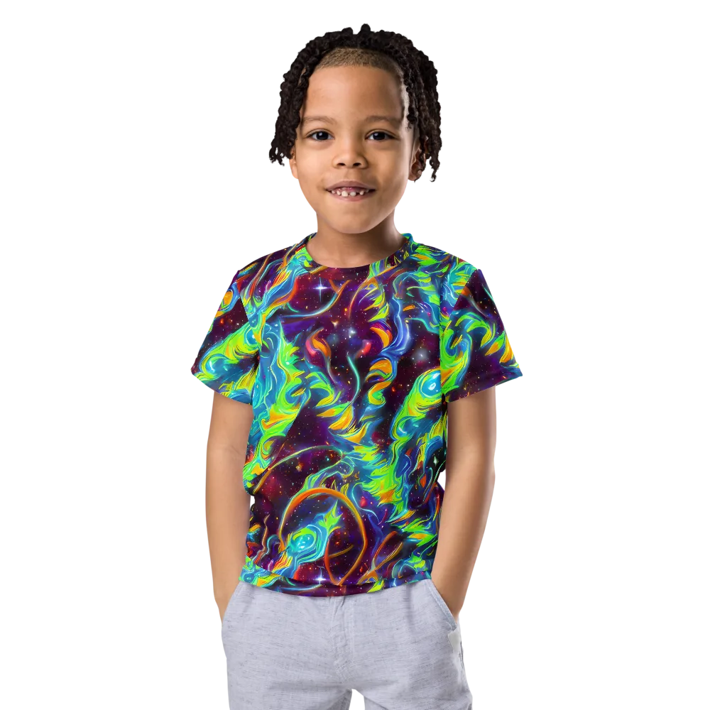 Nova Ribbons on Kids Crew Neck T-Shirt — Front