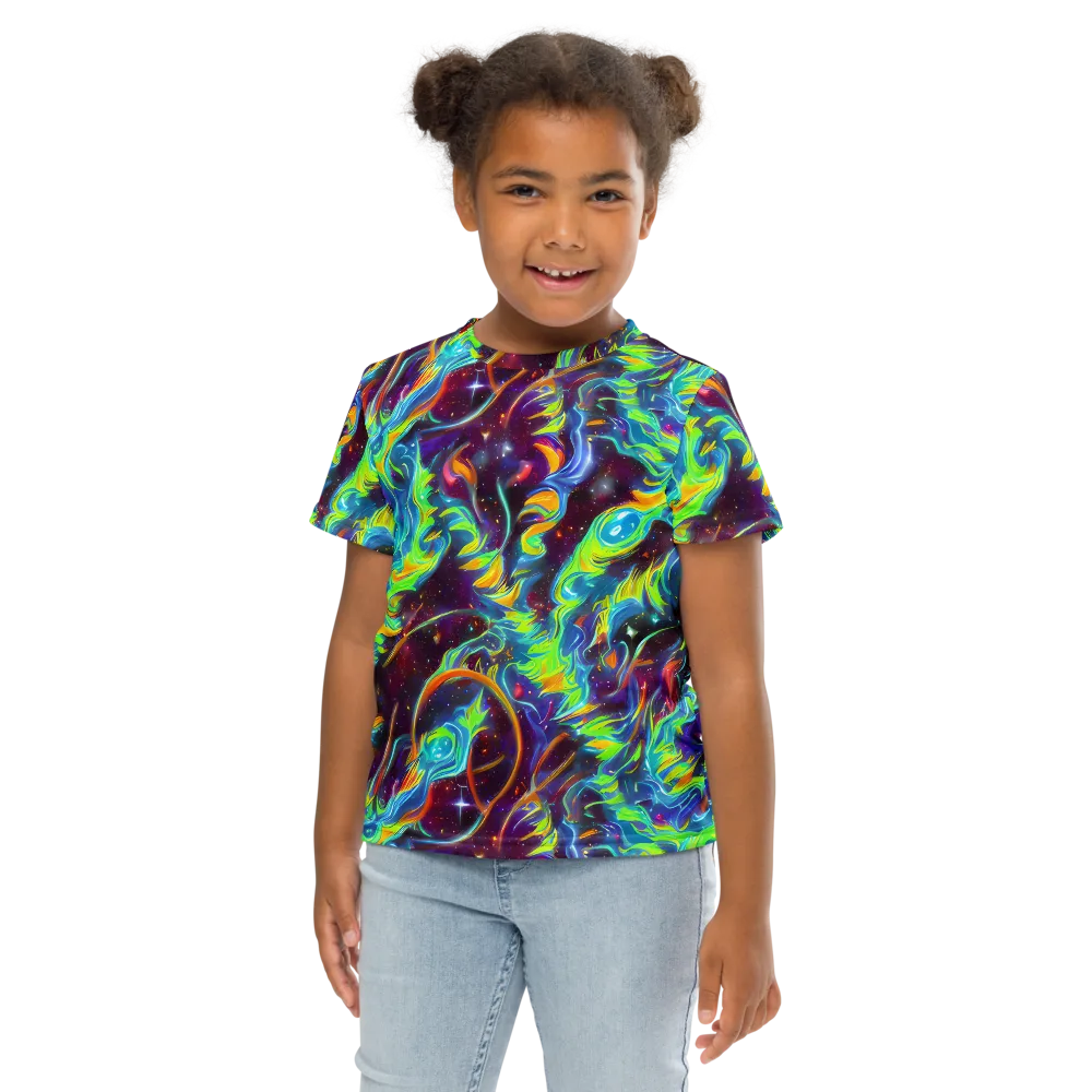Nova Ribbons on Kids Crew Neck T-Shirt — Front