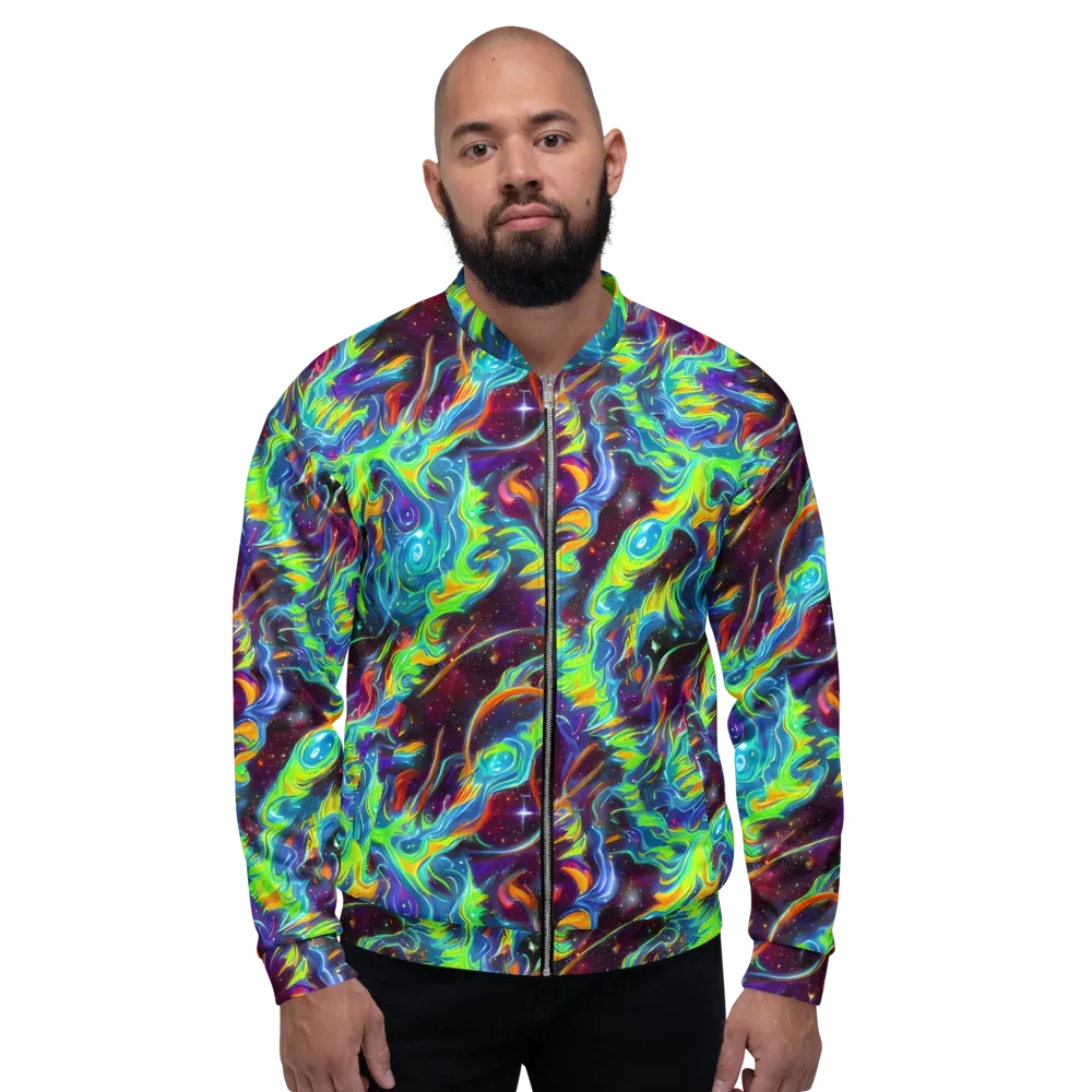 Nova Ribbons on Bomber Jacket — Front