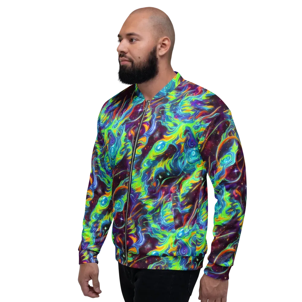 Nova Ribbons on Bomber Jacket — Left