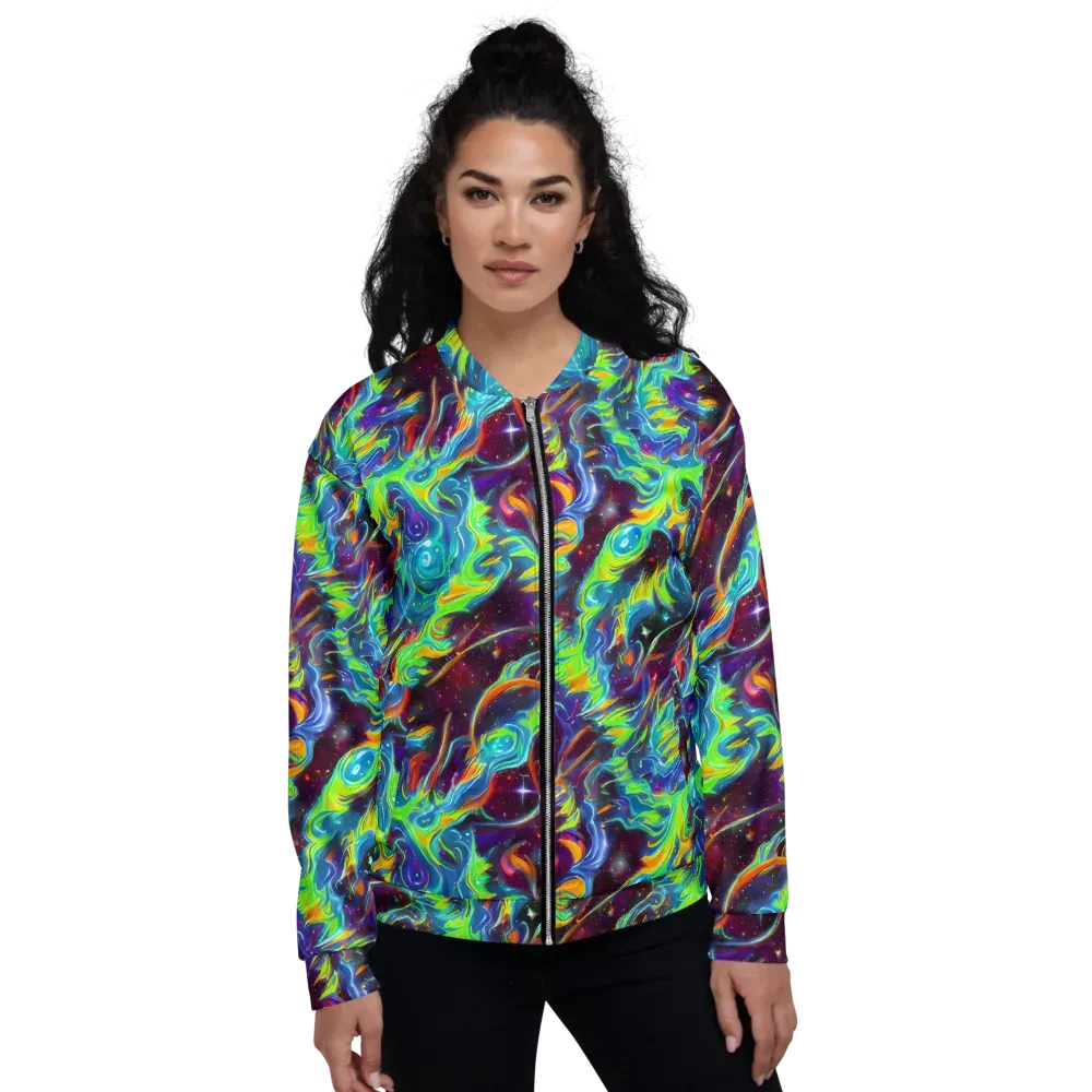 Nova Ribbons on Bomber Jacket — Front