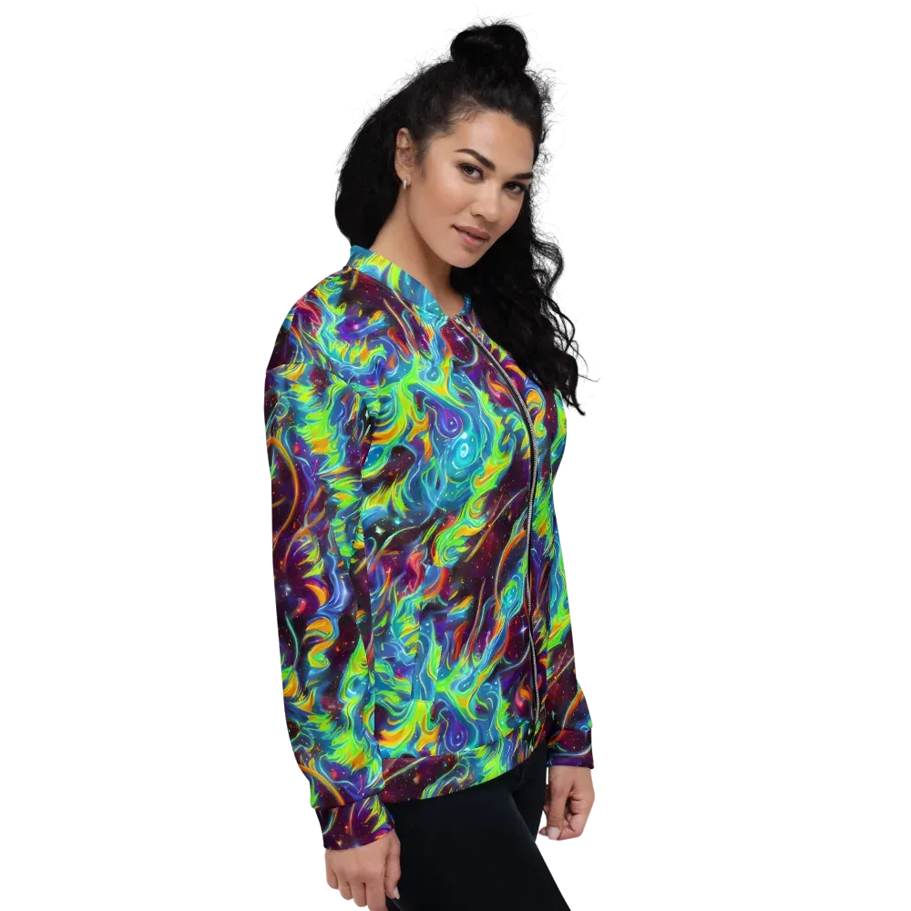 Nova Ribbons on Bomber Jacket — Right