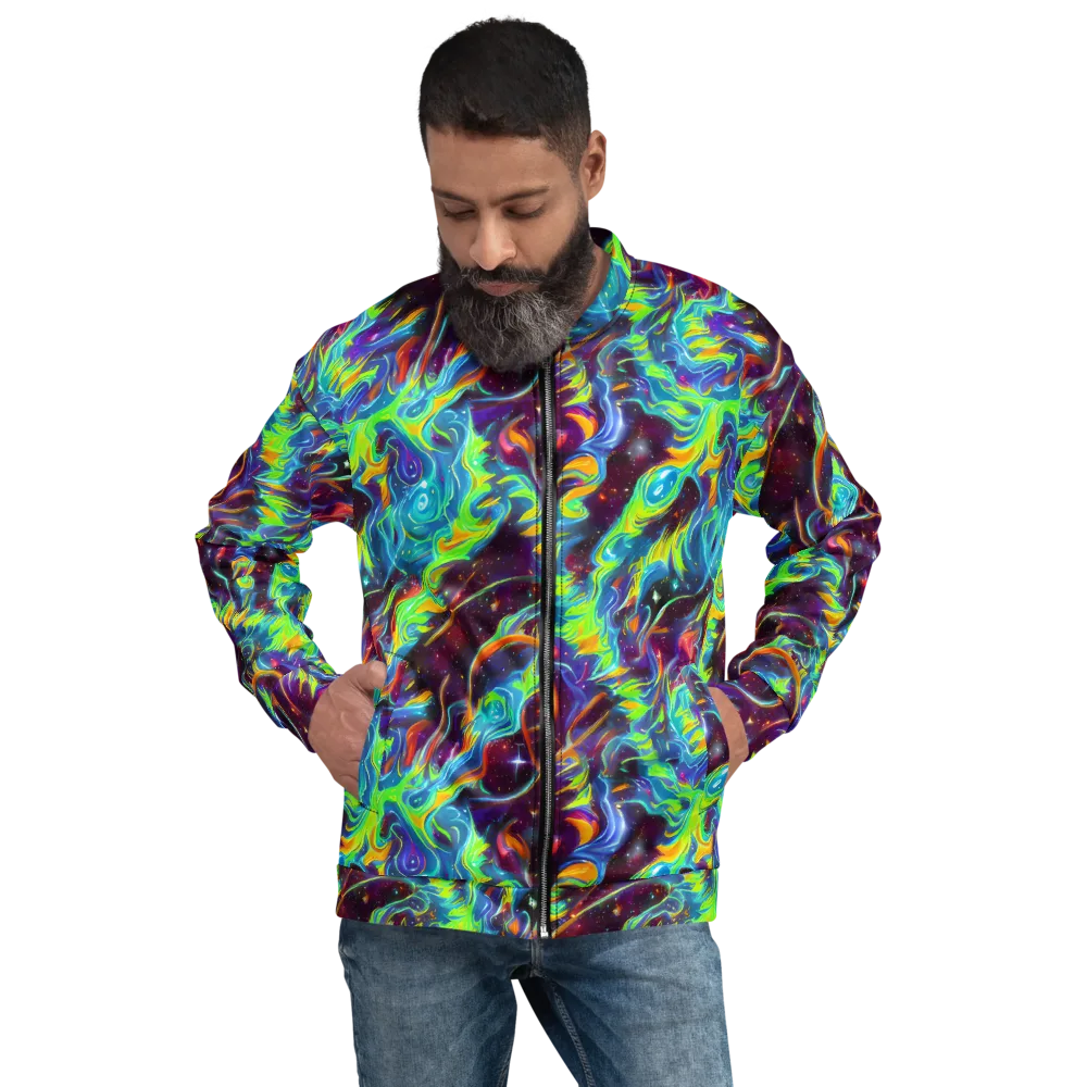 Nova Ribbons on Bomber Jacket — Front