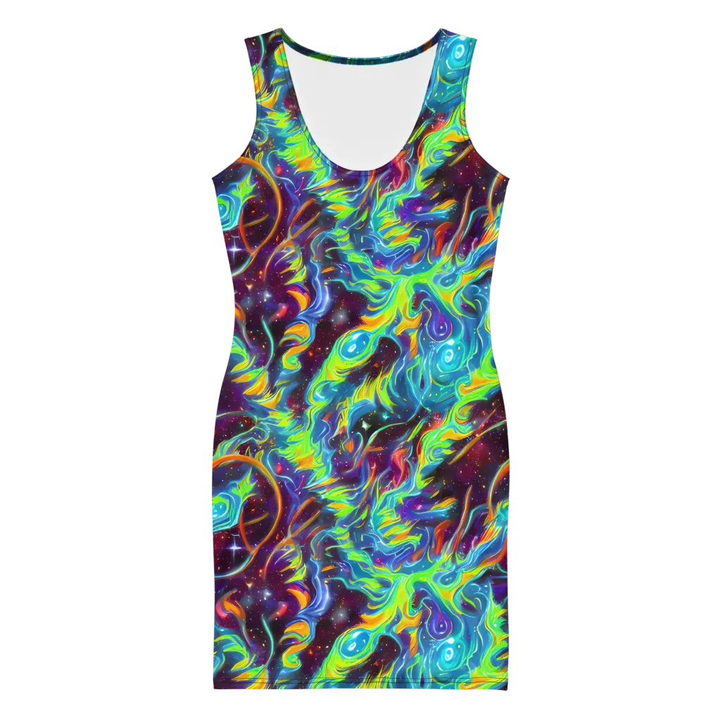 Nova Ribbons on Bodycon Dress — Front
