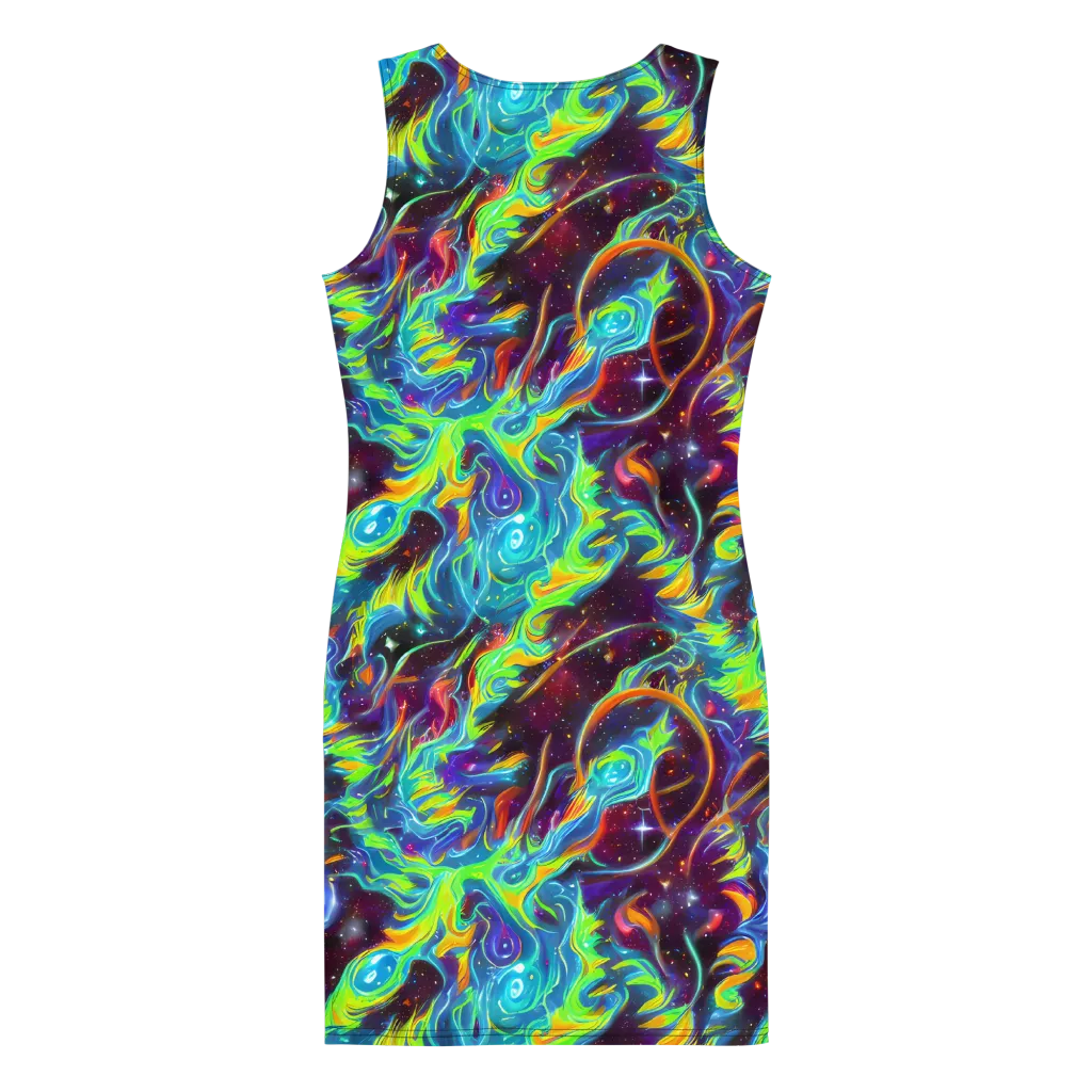 Nova Ribbons on Bodycon Dress — Back