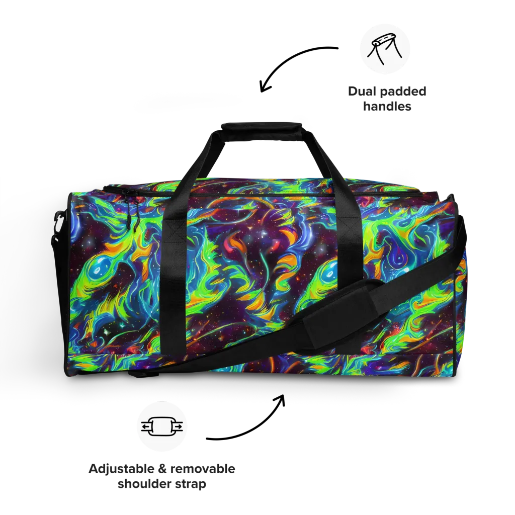 Nova Ribbons on Duffle Bag — Front