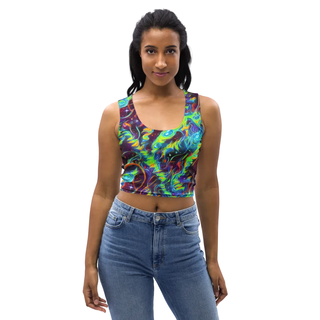 Nova Ribbons on Crop Top — Front
