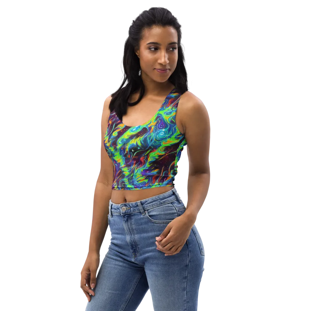 Nova Ribbons on Crop Top — Left Front