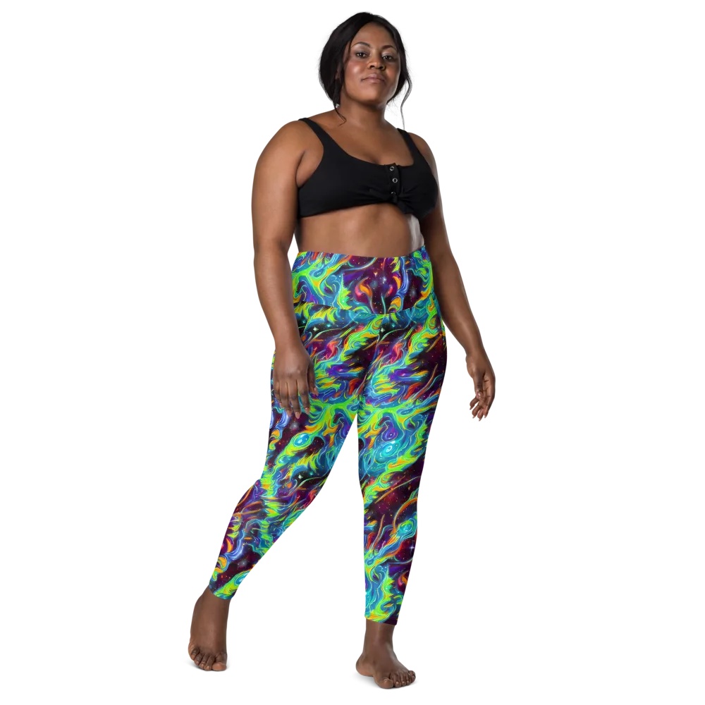Nova Ribbons on Leggings with Pockets — Front