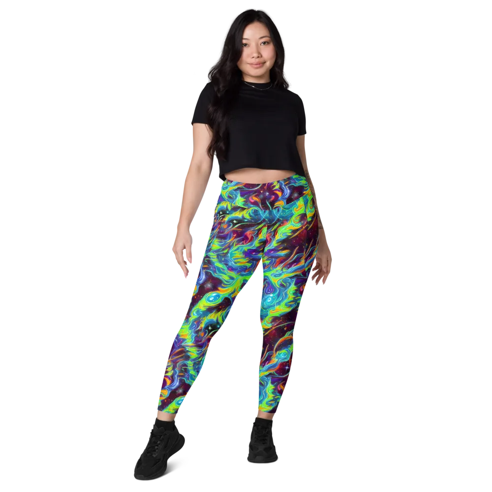 Nova Ribbons on Leggings with Pockets — Front