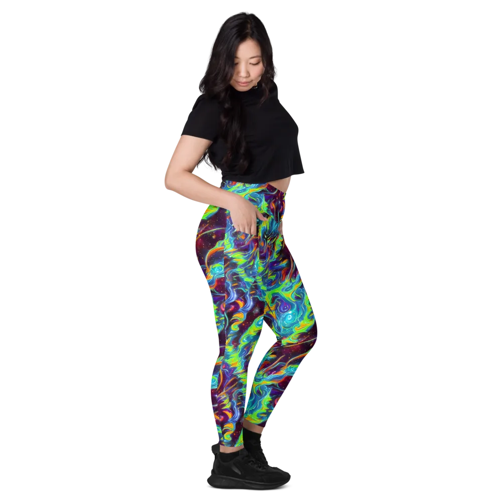 Nova Ribbons on Leggings with Pockets — Right
