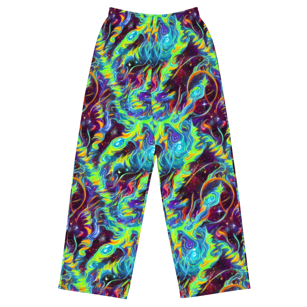 Nova Ribbons on Wide-Leg Pants — Front