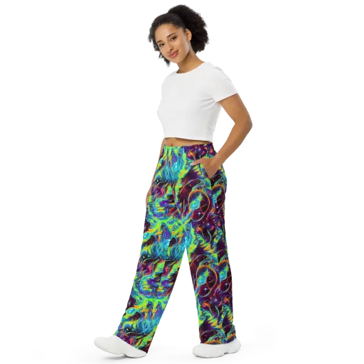Nova Ribbons on a Wide-Leg Pants