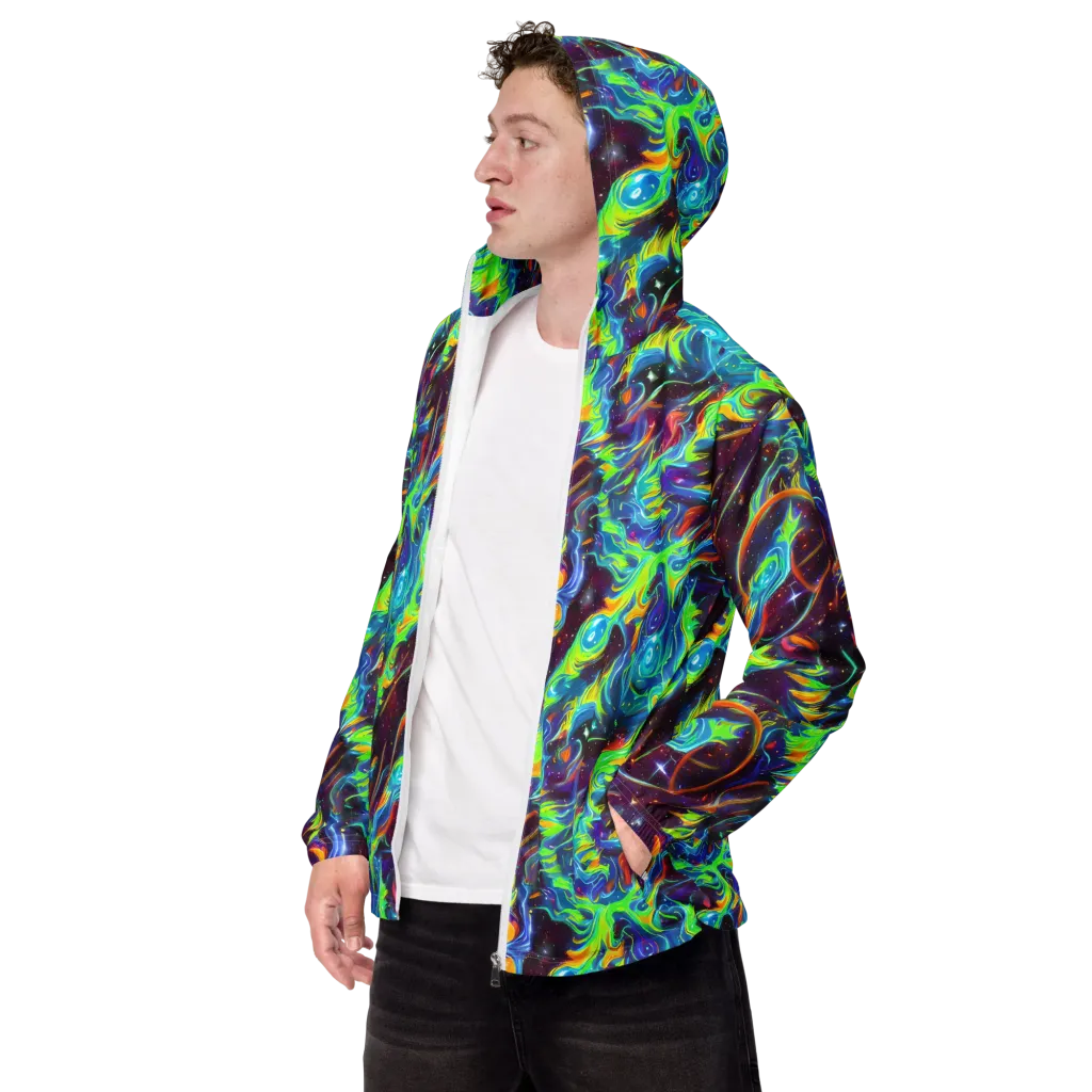Nova Ribbons on Men's Windbreaker — Left Front
