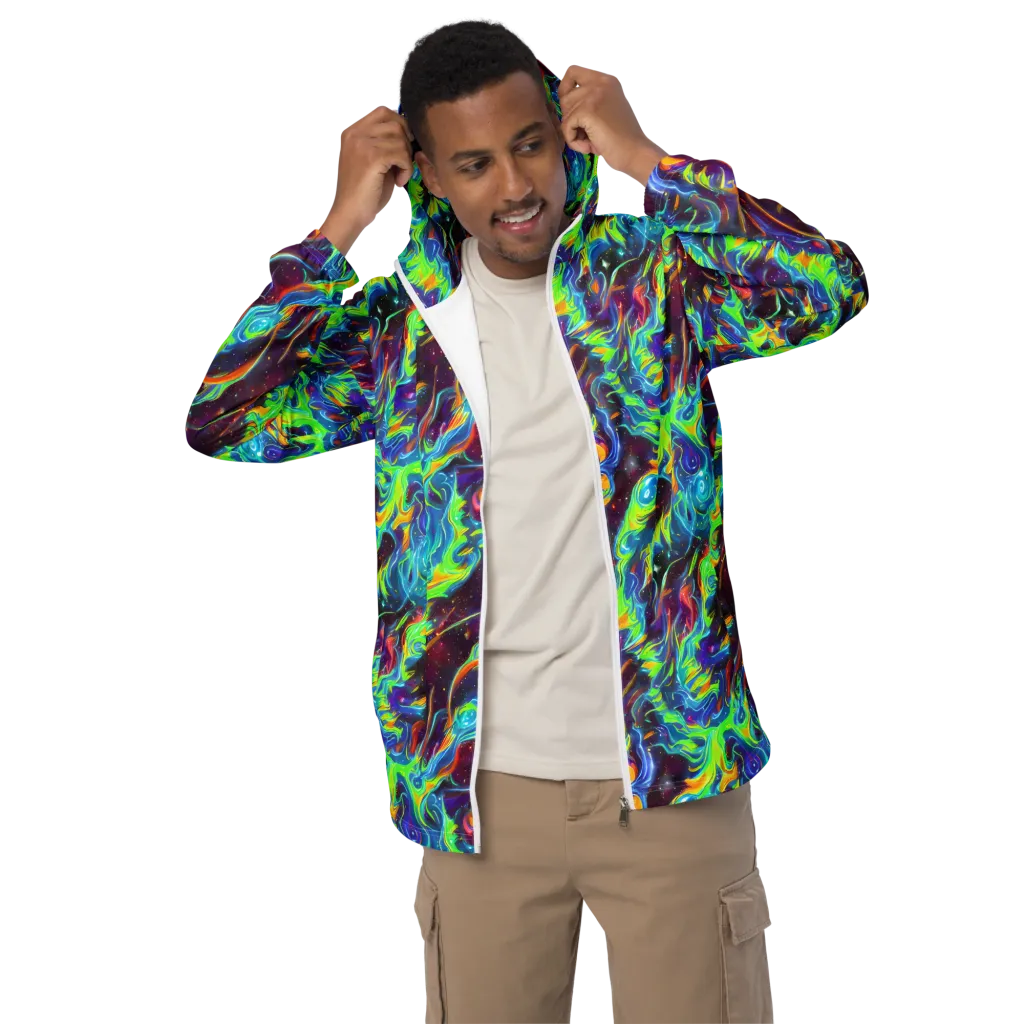 Nova Ribbons on Men's Windbreaker — Front