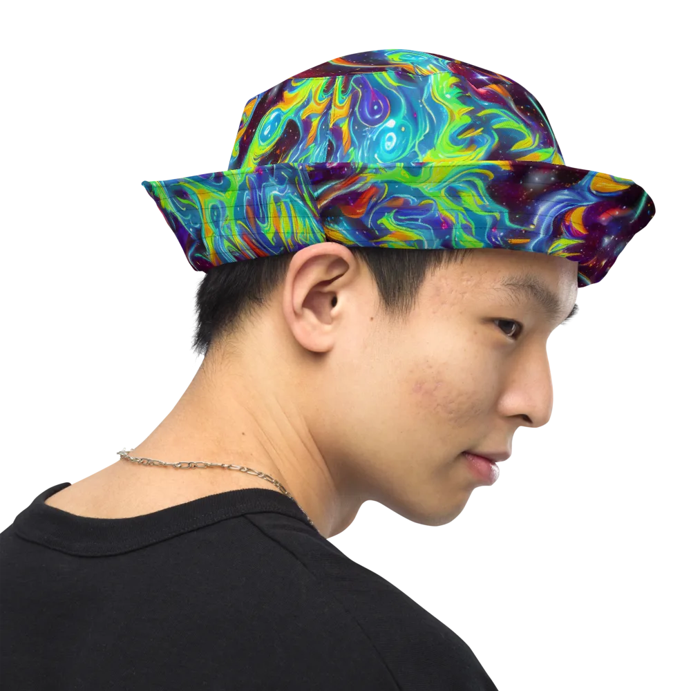 Nova Ribbons on Reversible Bucket Hat — Right Outside