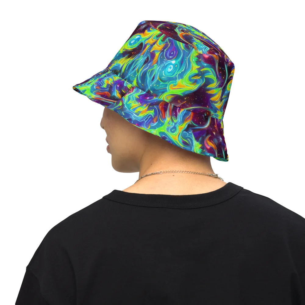 Nova Ribbons on Reversible Bucket Hat — Back Inside