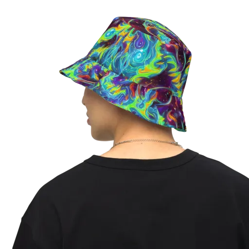 Nova Ribbons on a Reversible Bucket Hat