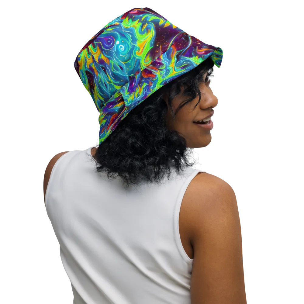 Nova Ribbons on Reversible Bucket Hat — Right Outside