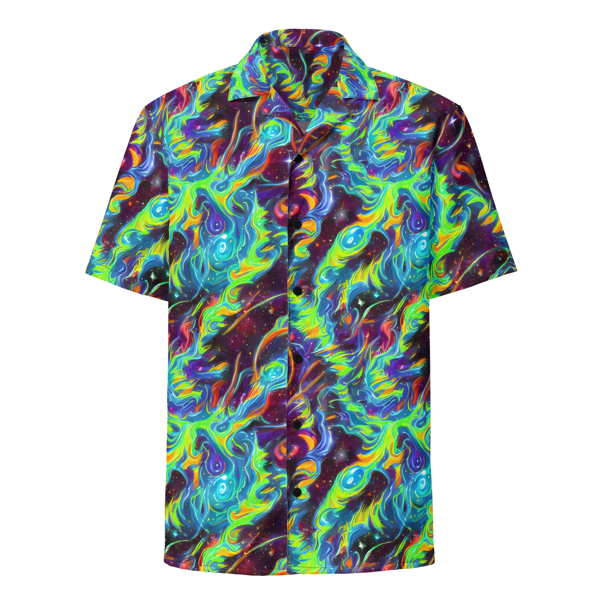 Nova Ribbons on Button Shirt — Front