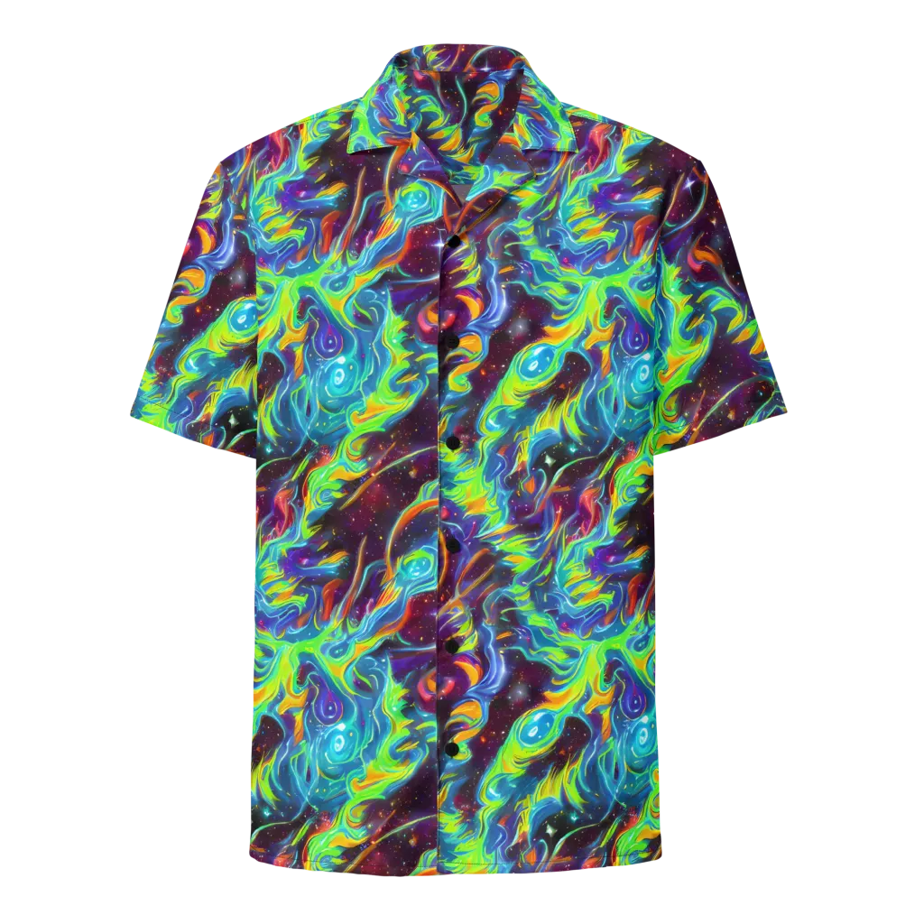 Nova Ribbons on Button Shirt — Front
