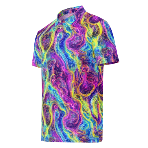 Saturated Dream on a Men's Slim Fit Polo Shirt