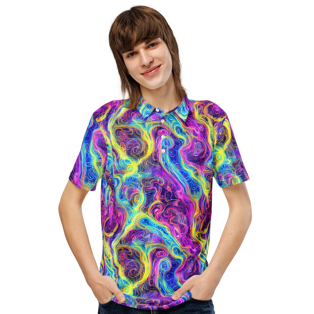 Saturated Dream on Men's Slim Fit Polo Shirt — Front