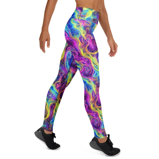 Saturated Dream on a Yoga Leggings