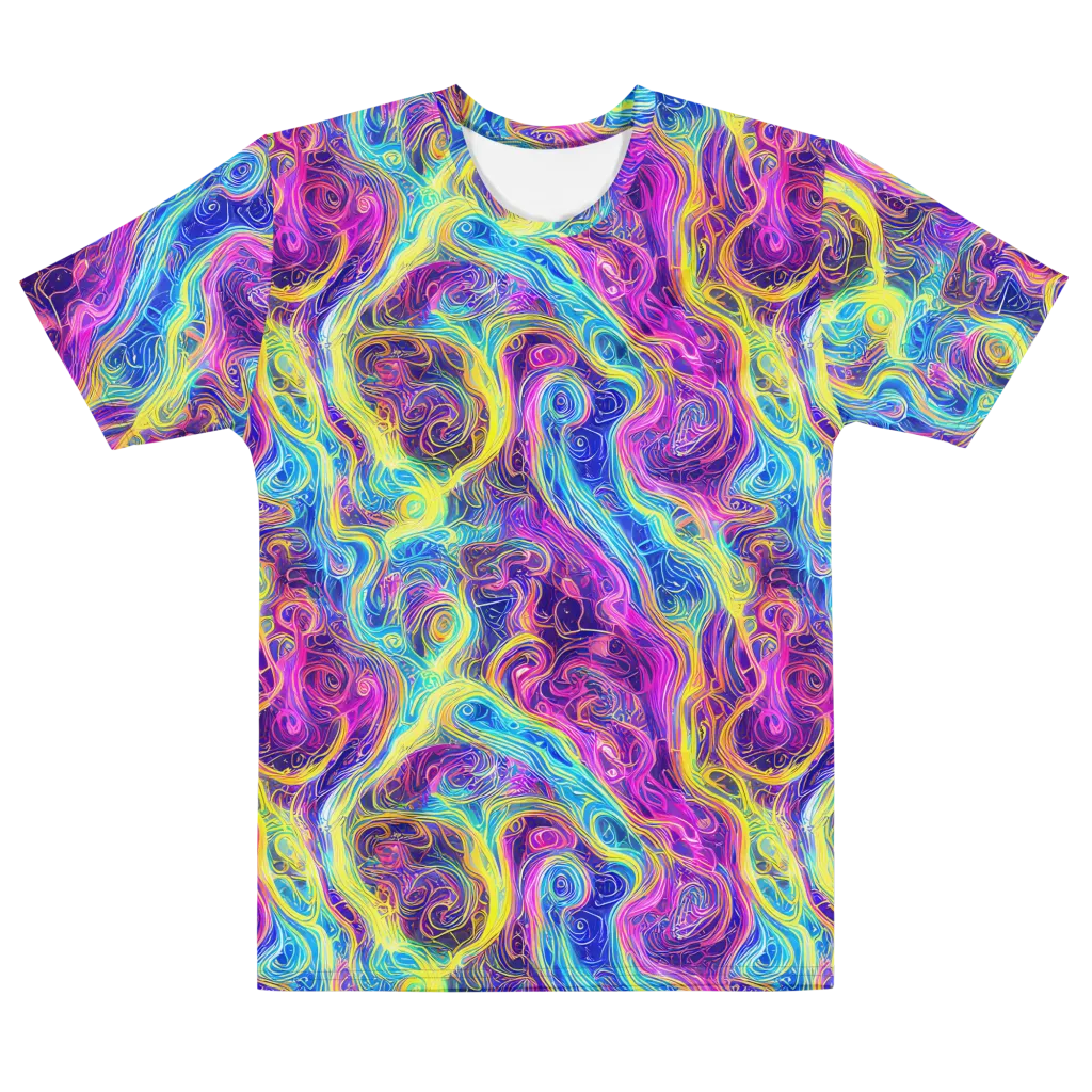 Saturated Dream on Men's Cotton Crew Neck T-Shirt — Front