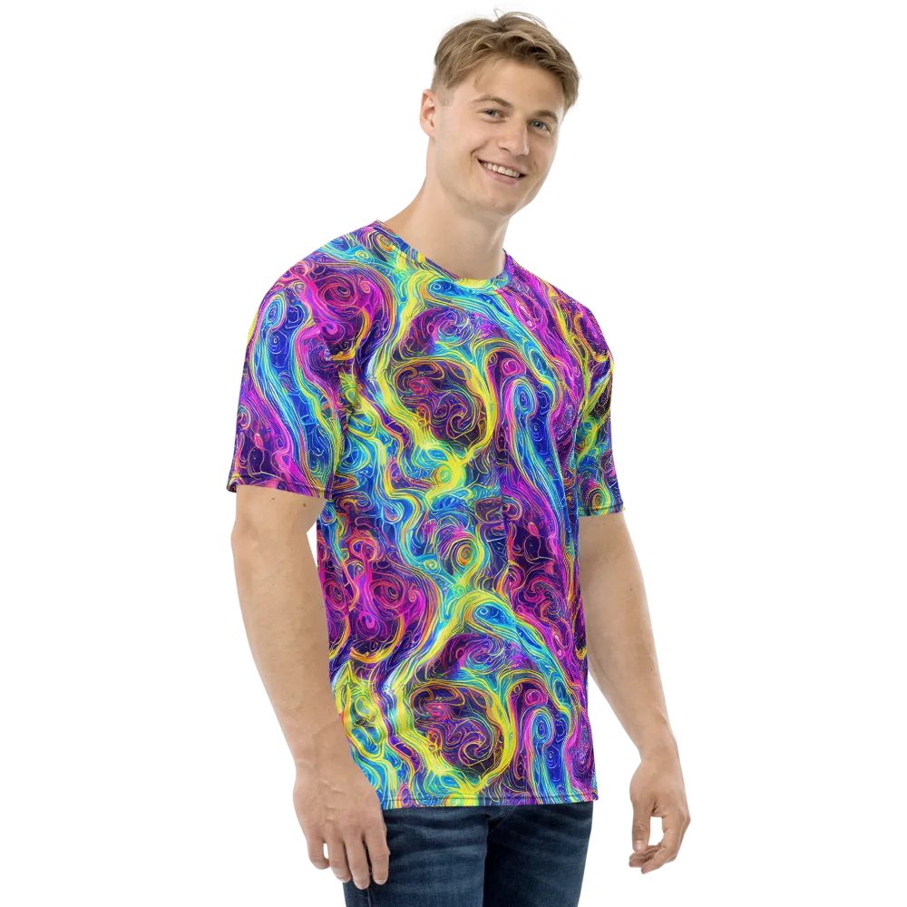 Saturated Dream on Men's Crew Neck T-Shirt — Right