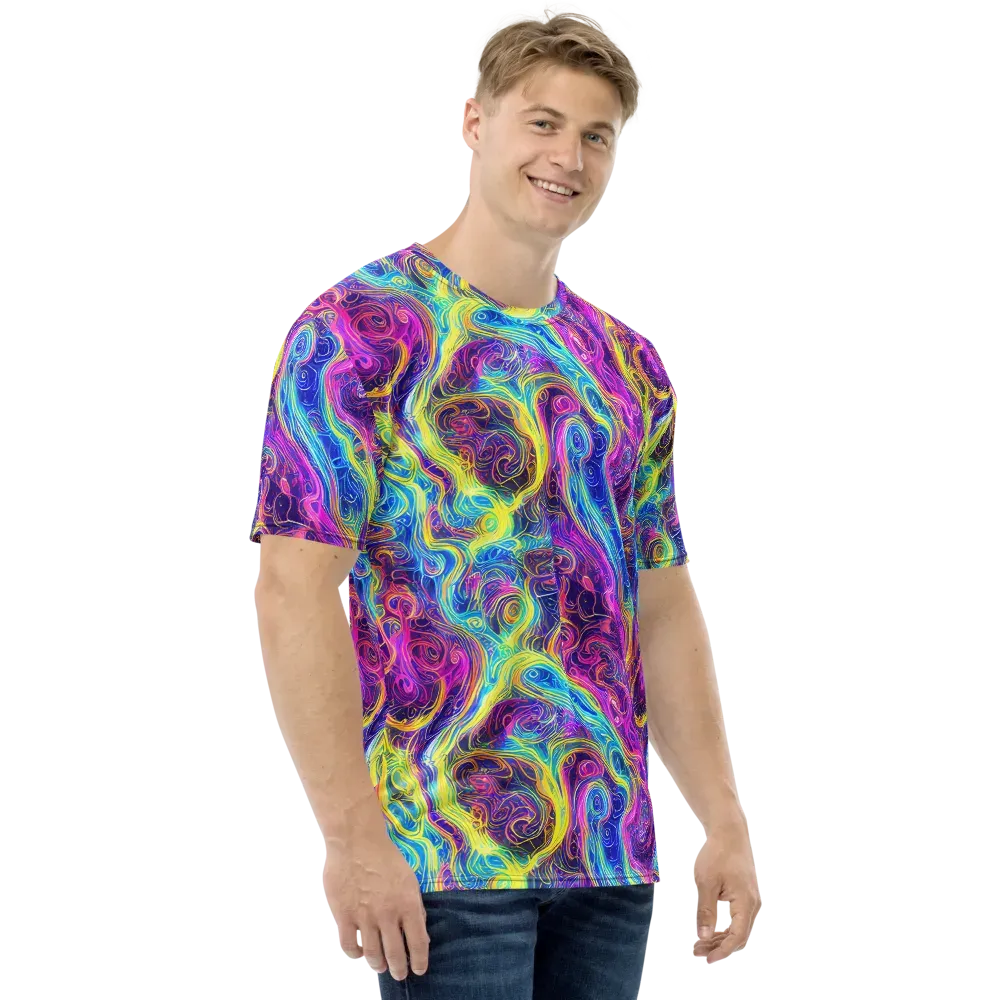 Saturated Dream on Men's Crew Neck T-Shirt — Right