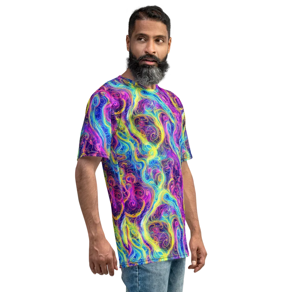 Saturated Dream on Men's Crew Neck T-Shirt — Right