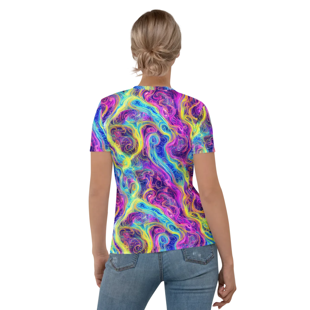 Saturated Dream on Women's Crew Neck T-Shirt — Back