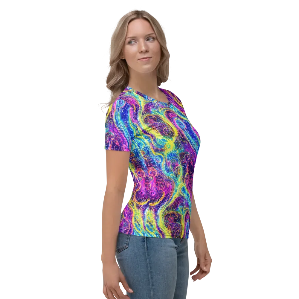Saturated Dream on Women's Crew Neck T-Shirt — Right