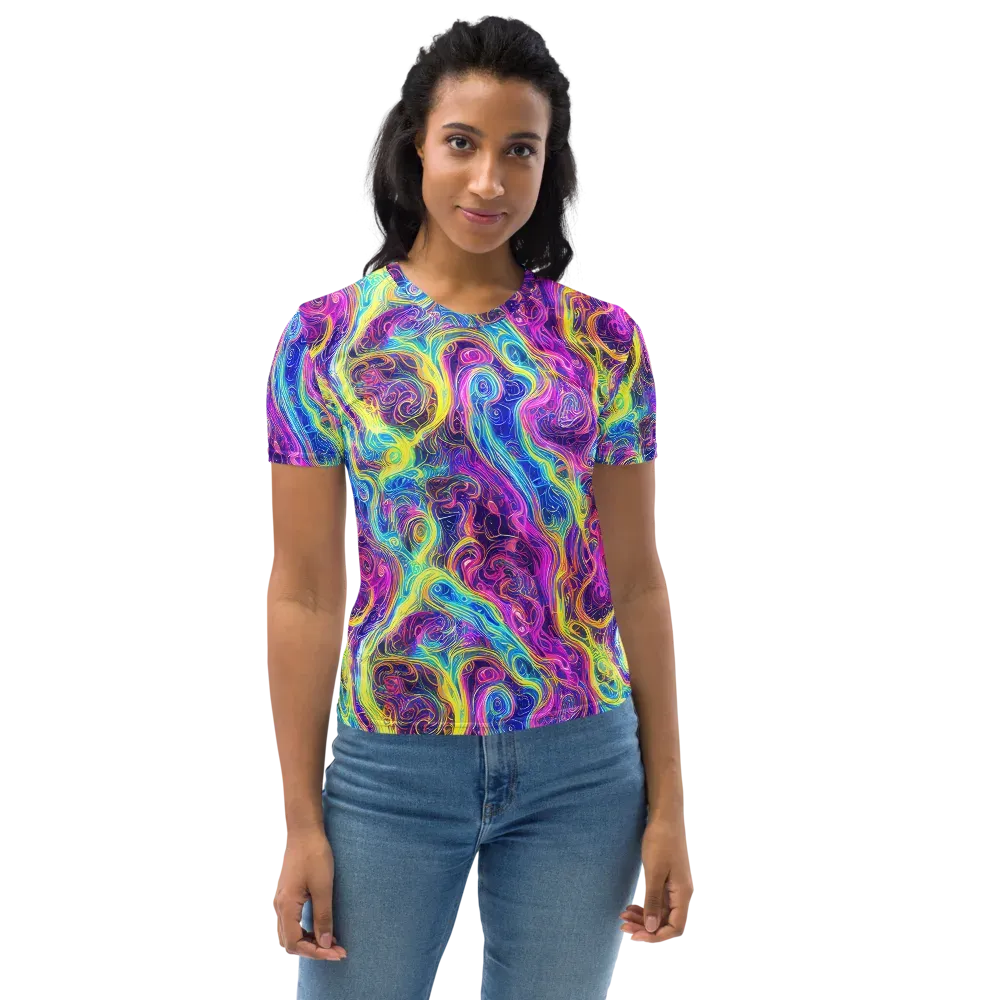 Saturated Dream on Women's Crew Neck T-Shirt — Front