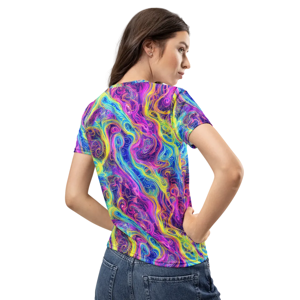 Saturated Dream on Women's Crew Neck T-Shirt — Back