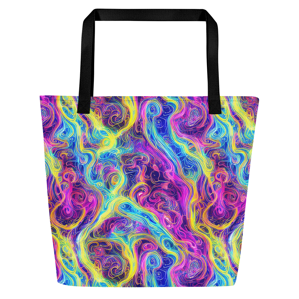 Saturated Dream on Large Tote Bag W/ Pocket — Front