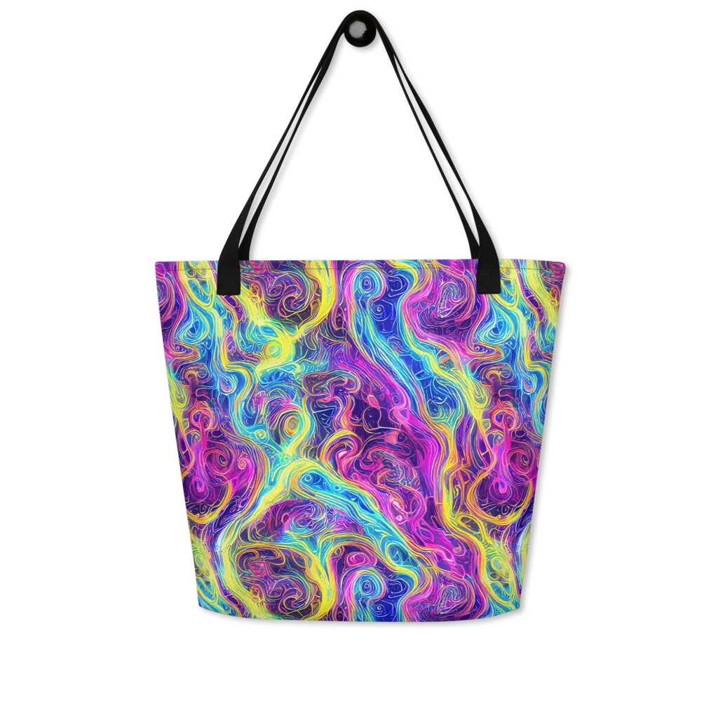 Saturated Dream on Large Tote Bag W/ Pocket — Front