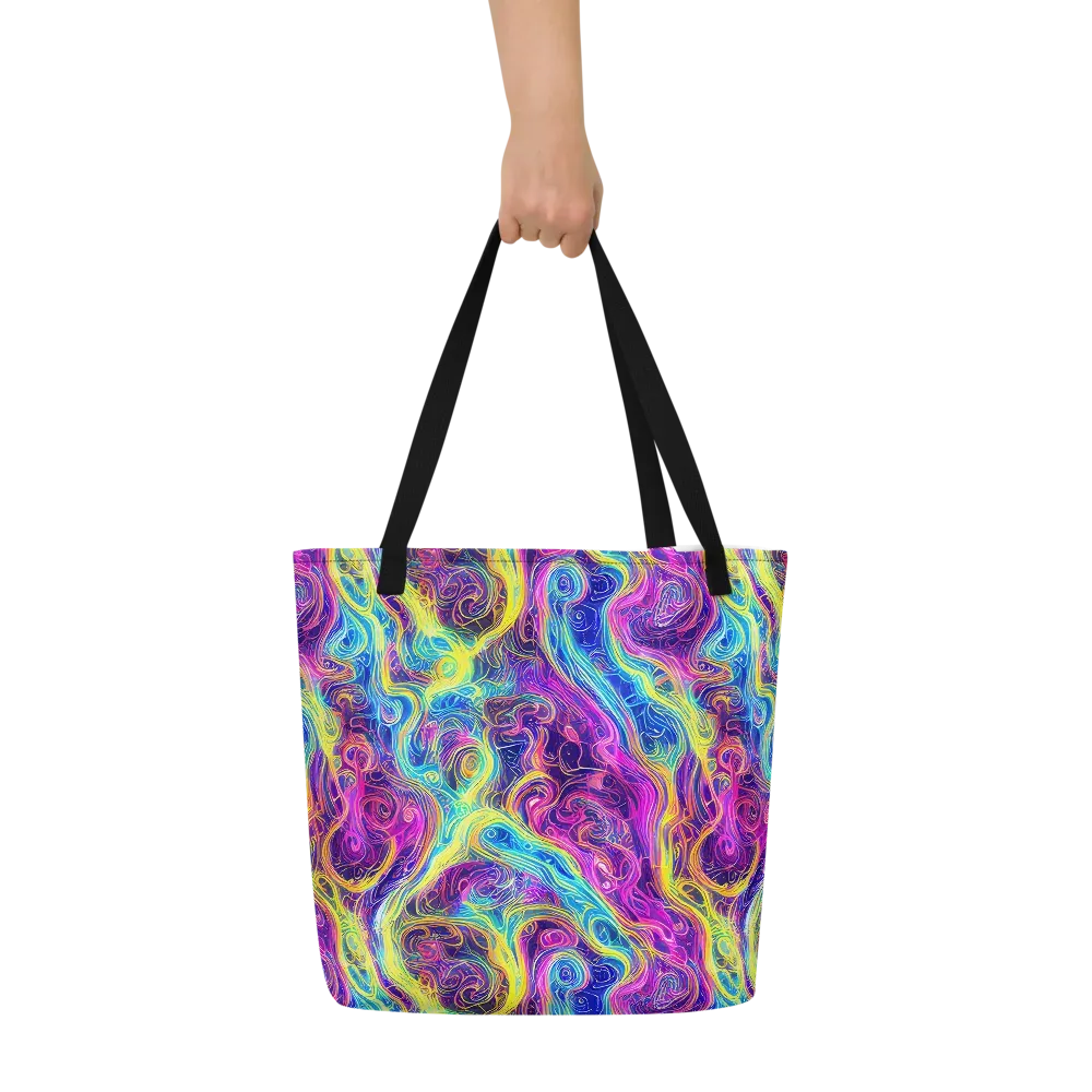 Saturated Dream on Large Tote Bag W/ Pocket — Front