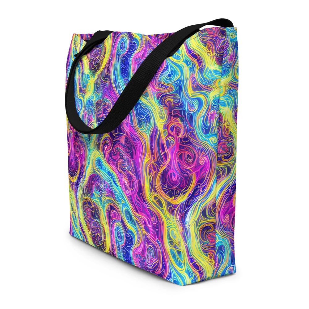 Saturated Dream on Large Tote Bag W/ Pocket — Front